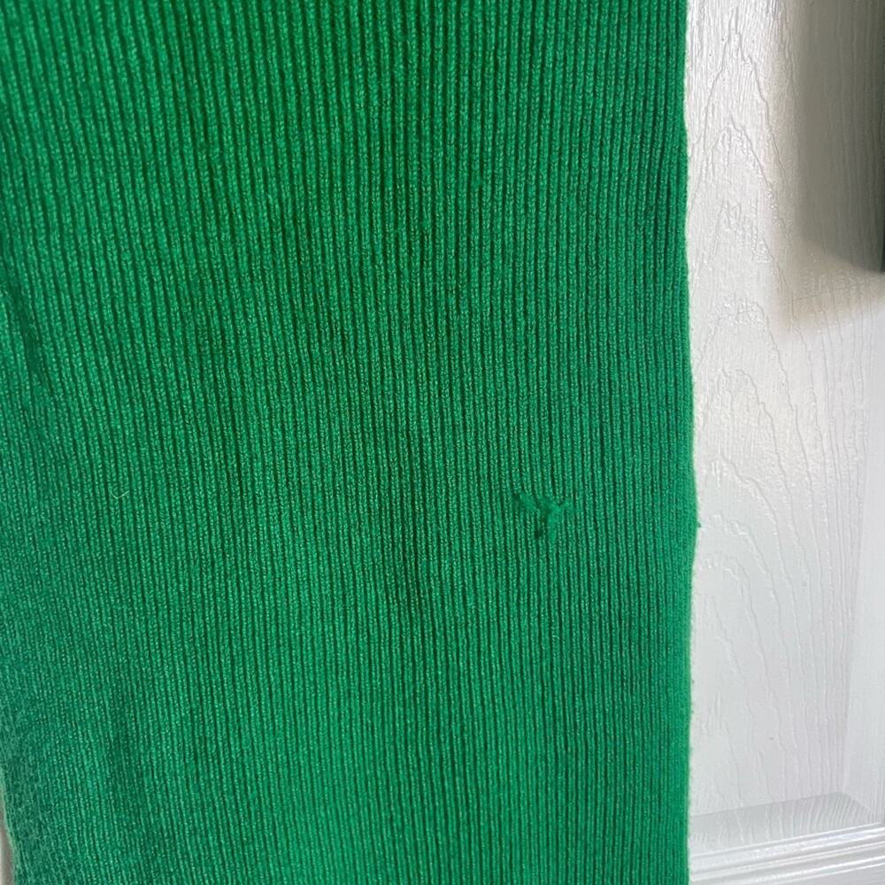 arch4 Cashmere Coco Midi Dress in Emerald Green XS stretch ribbed bodycon - Picture 8 of 16